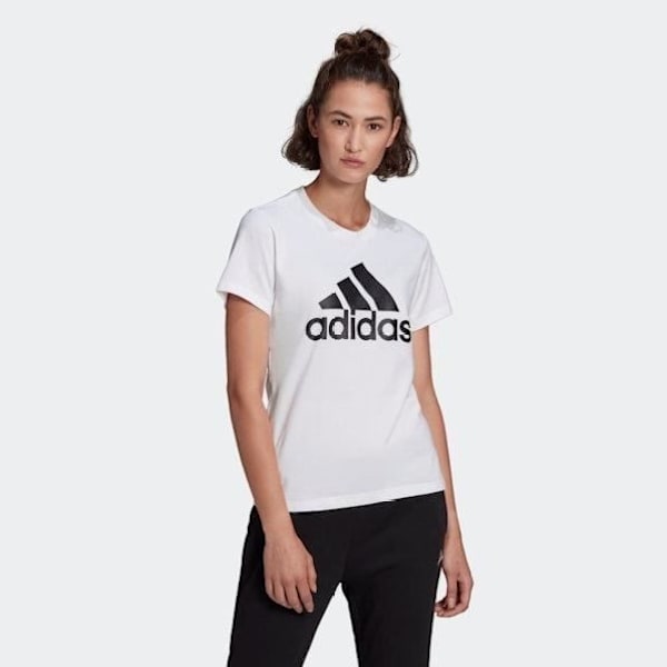 ADIDAS W BL T T-SHIRT BIANCO NERO GL0649 (XS - BIANCO) Bianco jag