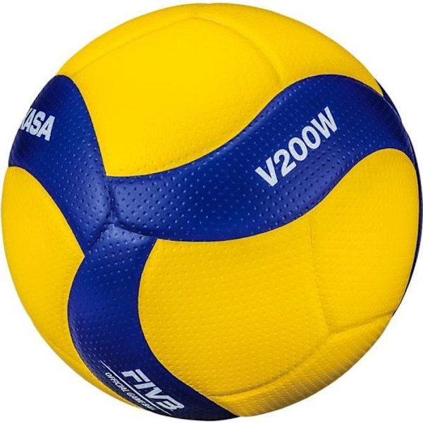 Mikasa V200W tävlingsboll - blå/gul - Storlek 5 Blå/gul 5