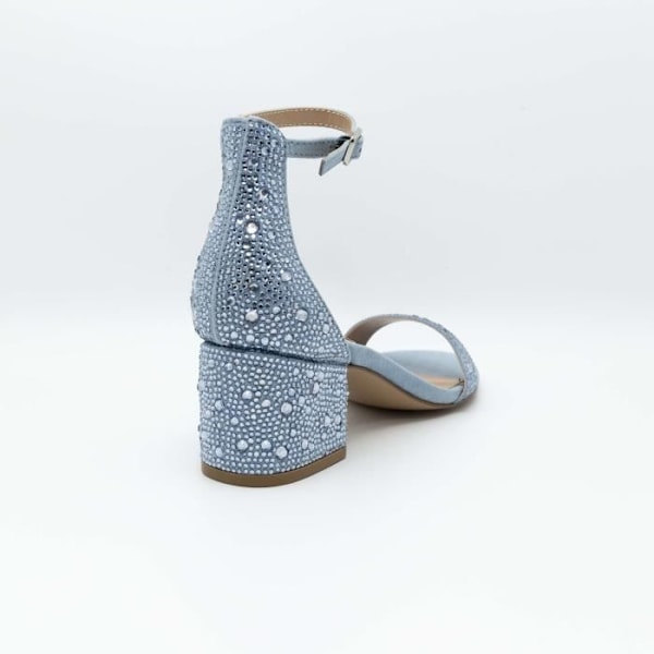 Damsandal - STEVE MADDEN - Irenee-G - Turkos - Swarovski-applikationer - 6 cm klack Turkos 38 1/2