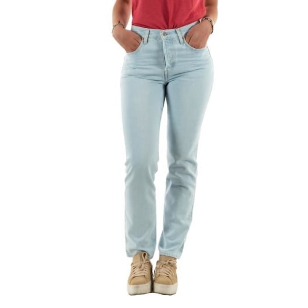 Levis 501 Original Fit 0489 Ice Cloud LB Jeans - Blå - Standardstorlek - Dam - Vanliga Blå 28/30