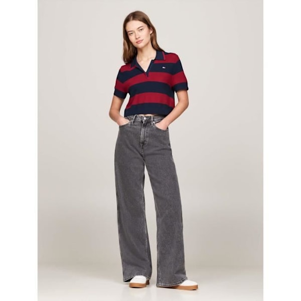 Polo Tommy Jeans Tjw Block Stripe Pol Blå M