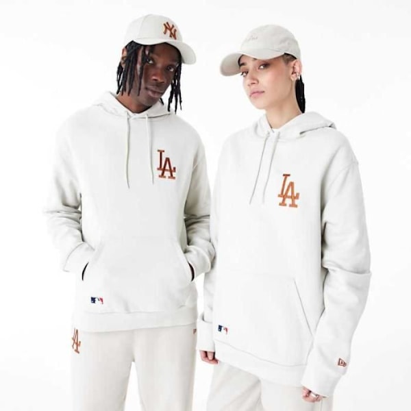 MLB Los Angeles Dodgers New Era League oumbärlig Oversize Cream Hoodie -New era - S - M