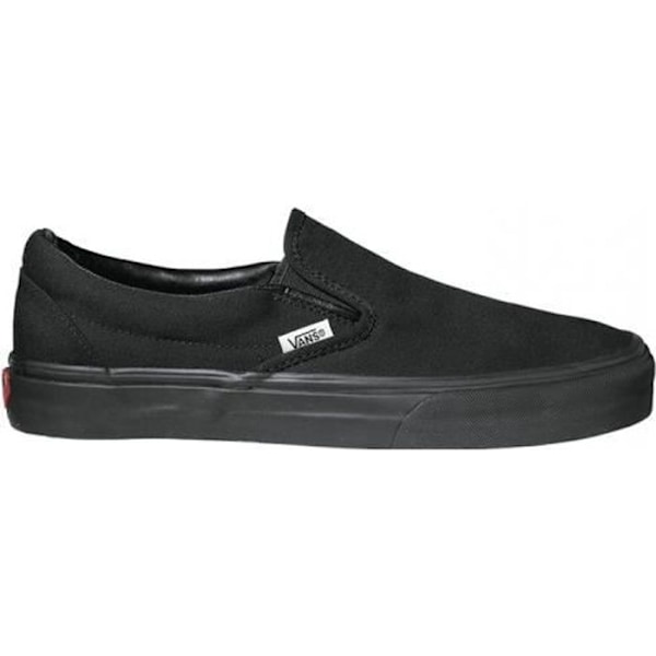 VANS UA Classic Slip-On Sneakers Black Mixed - Canvas Ovandel - Elastisk - Platt Svart 40