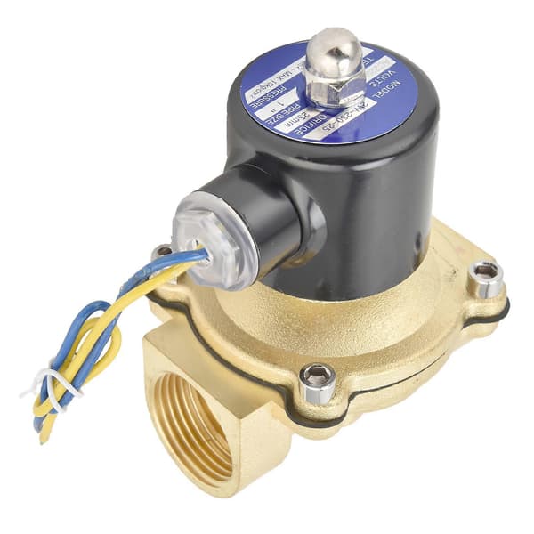 Normalt Stängd Magnetventil Mässing Direktverkande Membran Kontrollenhet 25mmAC220V