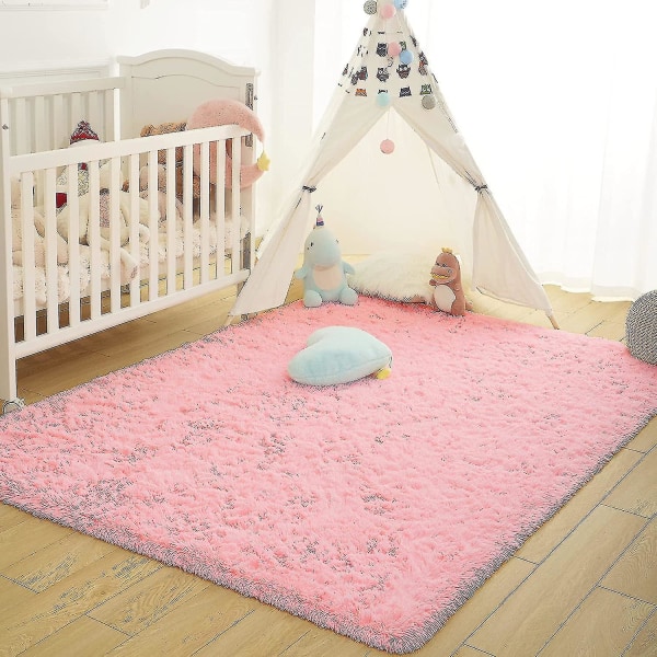 Tflycq Mjuka och Fluffiga Matta för Sovrum, Barnrum, Plush Shaggy Barnmatta, Luddig Matta för Pojkar och Flickor, College Dorm, Fuzzy Matta Vardagsrum