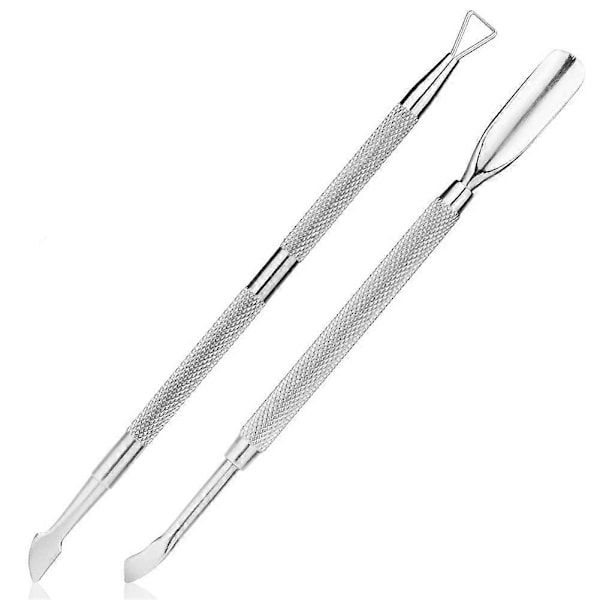 2 st Professionell Triangel Döda Hudborttagare Nagelbandsskjutare Nagel Peeling Skrapa QinHai