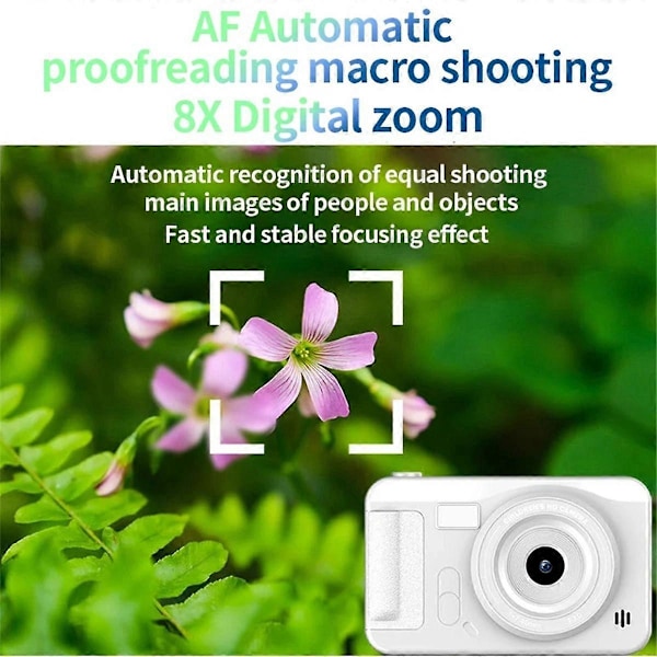 4K Digitalkamera 44 Megapiksler HD Fotografering CCD Reise Selfie Lomme Studenter Campus Selfie Kamera Rosa