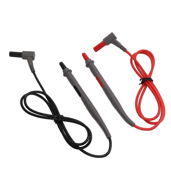 Multimeter Testledningssett Ultra Fine 2-lags Silikon Myk Kabel Ledning Elektriske Testprober