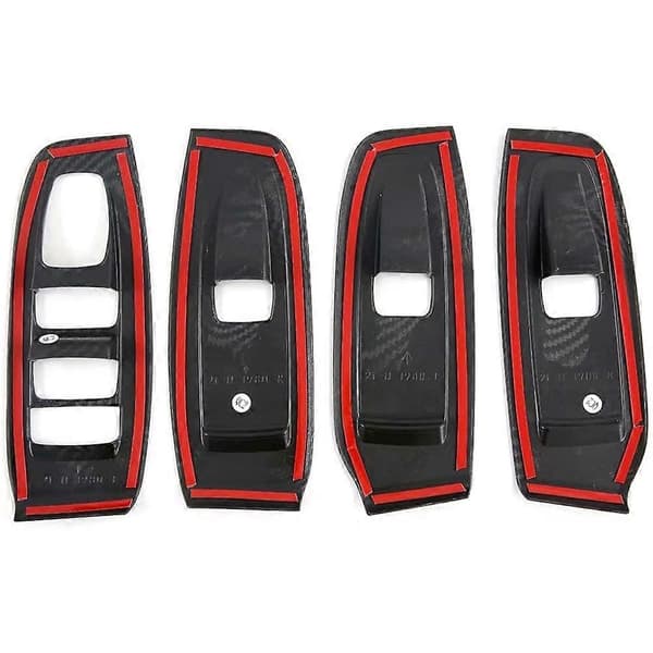 For Legacy 2020 2021 Bilvindusheis Bryter Panel Deksel Trim Dekor Ramme Tilbehør Karbonfiber, 4 stk