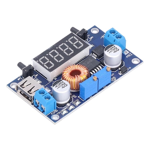 DCDC Buck Modul 5V36V till 1.25V32V Buck Converter med USB-port och kortslutningsskydd