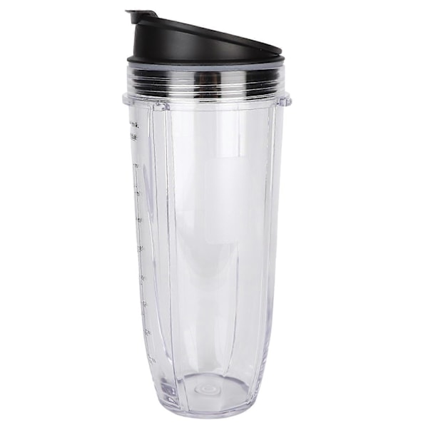 32Oz Erstatningskop med låg, kompatibel med Nutri Ninja Blender Juicer tilbehør