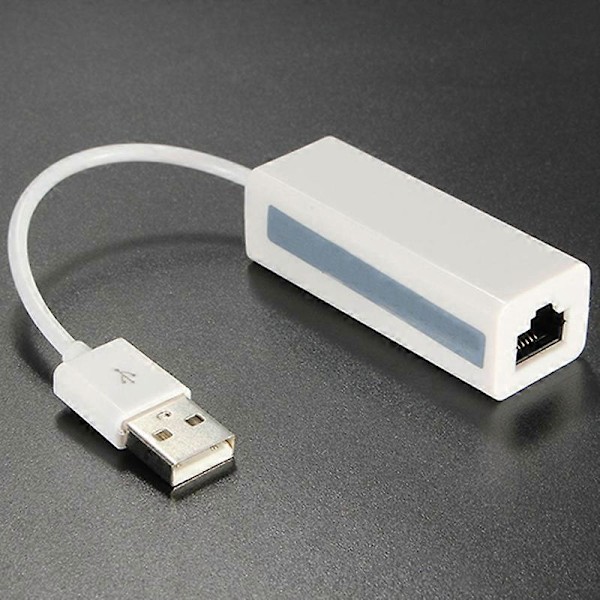 USB2.0 Hann til RJ45 Ethernet LAN Nettverksadapter Dongle 10/100 Mbps for Bærbar PC
