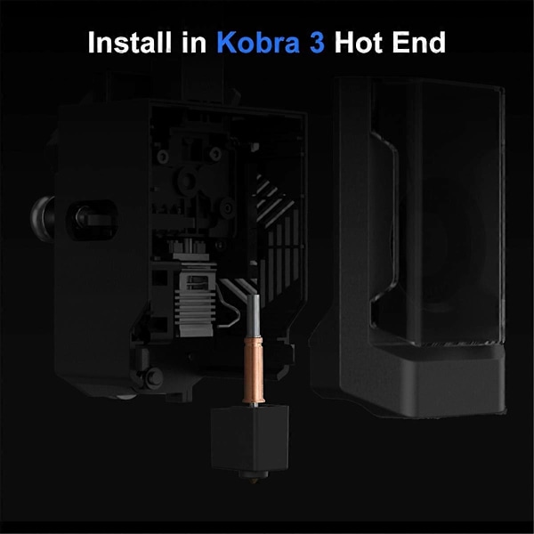 2 stk. Bimetal Heatbreak Opgradering Hals til 3 Halser til 3 Hotend 3D Printer Tilbehør