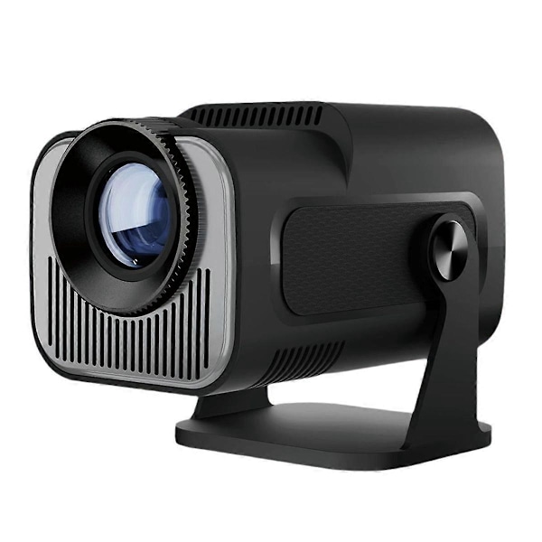 HY320 Mini Native 720P Android 11 Projektori 200ANSI Wifi6 BT5.0 Elokuva Ulkokäyttöön Kannettava 180 Kääntyvä Projektori, AU Pistoke