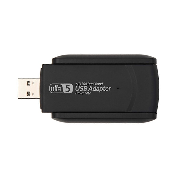 1300Mbps WiFi USB3.0 Adapter 802.11AX 2.4G/5GHz Adapter Dual Band Trådløs WiFi 5G Mottaker AC Nettverkskort Fri Driver