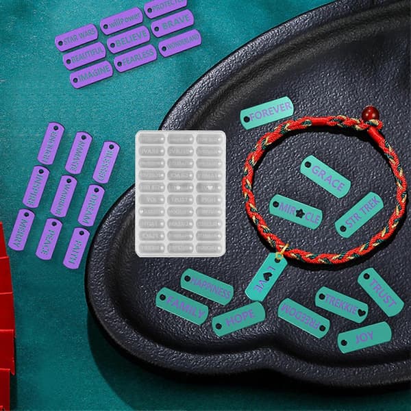 Epoksyform Non-stick Lett å ta ut av formen Silikon Robust DIY Inspirerende Støpeform for Gave
