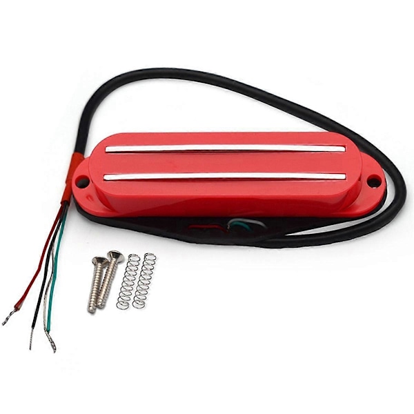 Røde Humbuckere Single Coil Pickups Humbuckere for Single Size Pickups Elektrisk Gitar