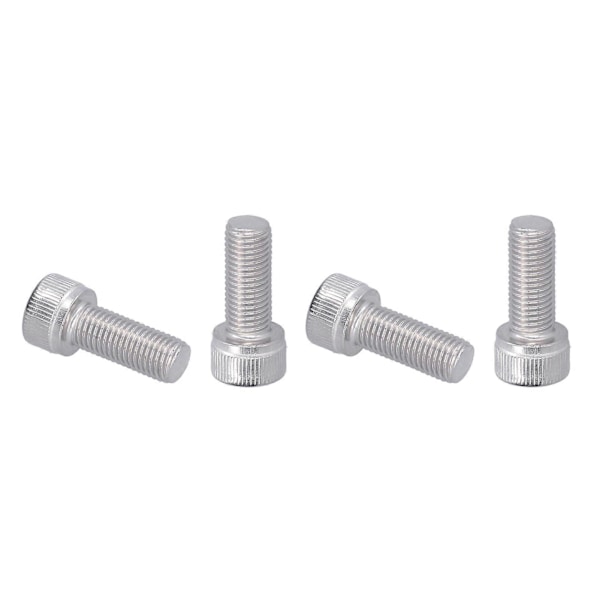 4 stk. sekskantbolt med innvendig sekskant A2 rustfritt stål 1,25 mm fin stigning festemateriell M10x25