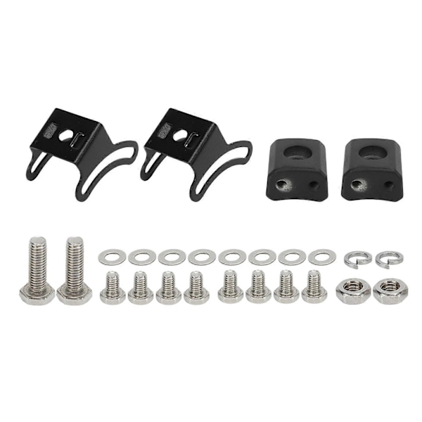 2 Sett Svart Justerbar LED Lys Bar Slide Mount Brakett Monteringsbase Brakett for Off Road Kjøretøy