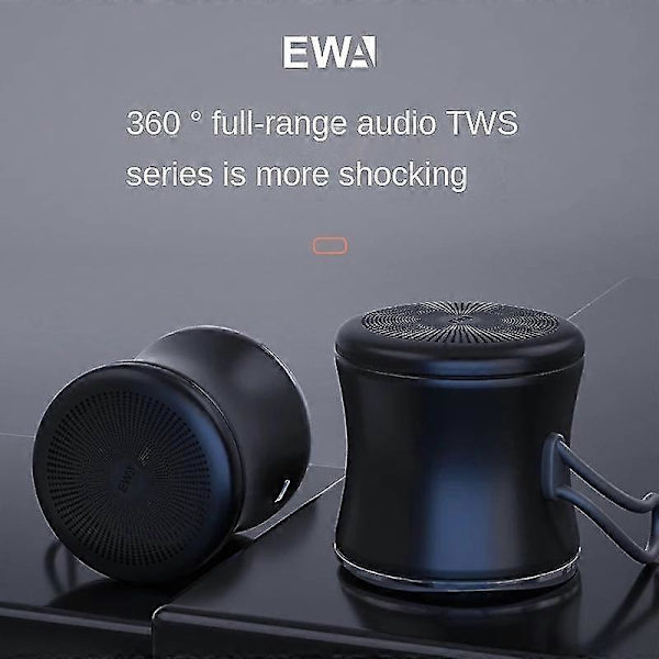 Ewa A119 Vandtæt Mini Trådløs Højttaler Sort-God