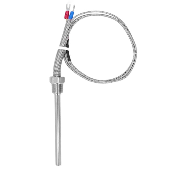 Termoelement K Type 0?400 3/8 NPT 8x100mm Temperaturfølerprobe i rustfritt stål 1m / 3.28ft
