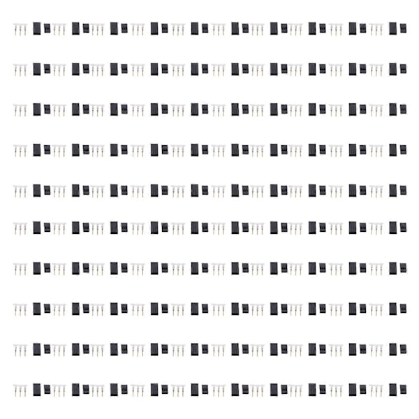 100 st 11.010 Hona JR Kontakt Professionell Guldplätering JR Anslutning för Elektronisk Utrustning