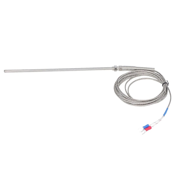 K-typ Termoelement Rostfritt Stål Termoelement Probe för Temperaturmätning 200mm 3 Meter