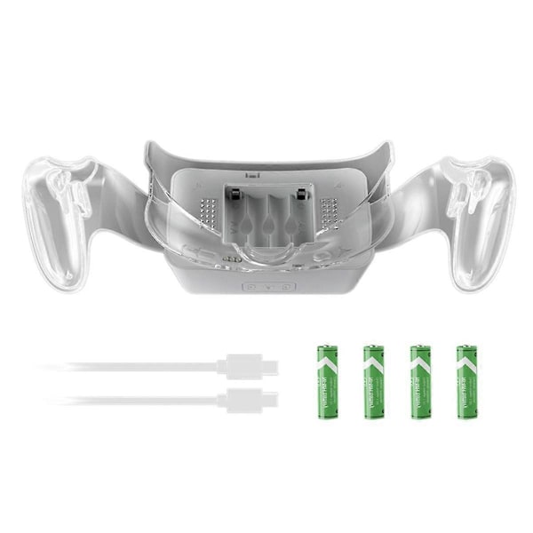 Opladningsbase til 3 VR-headset Opladningsstation Håndtag Belyst Multifunktionsstanderoplader