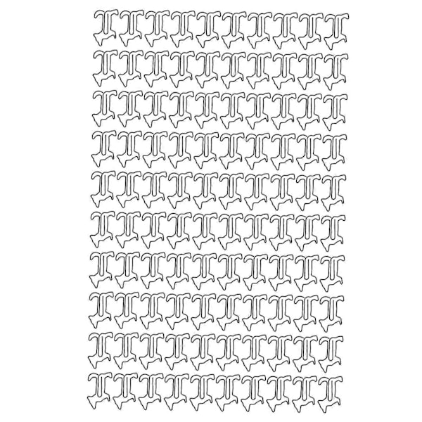 100 kpl koiran muotoisia paperiliittimiä, luovia ja söpöjä, pinnoitettuja metallisia kirjanmerkkejä, paperiliittimiä opiskelijoiden paperitavaroihin, musta