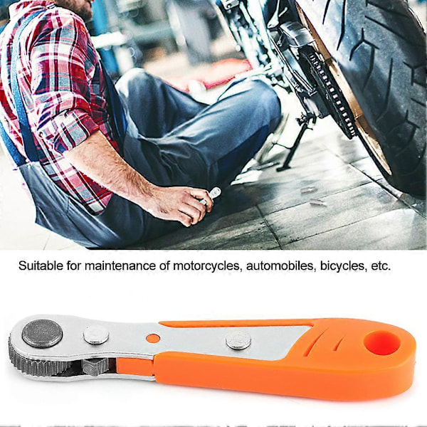 Mini 36 Tenner 1/4in Borbits Sokkel Skralle Skiftenøkkel Skrutrekker Hylse Fastnøkkel Bil Håndverktøy Oransje