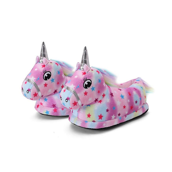 Unicorn Tofflor Barn Söta Tofflor Varma Inomhus för Vintern style 13 S Length 22cm