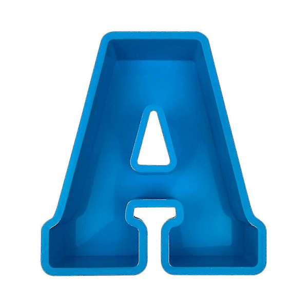 Alphabet Kagebageform Engelsk Bogstav Silikoneform 3d Alfabet Bogstav A
