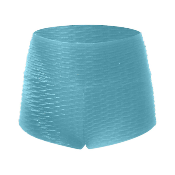 Tflycq Dam Byxor med Hög Midja, Hel Färg, Bandage, Svettiga Byxor, Yoga Shorts Blue XL