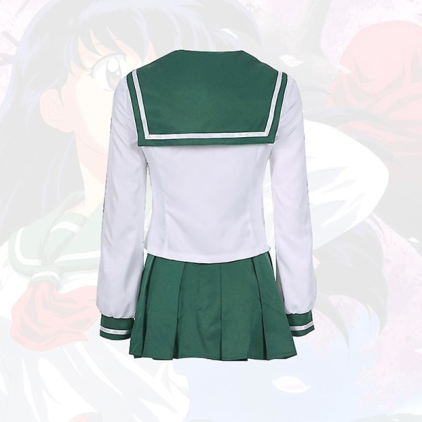Dam Inuyasha Cosplay Kagome Higurashi Vinter Sailor Outfits Kostym XXL
