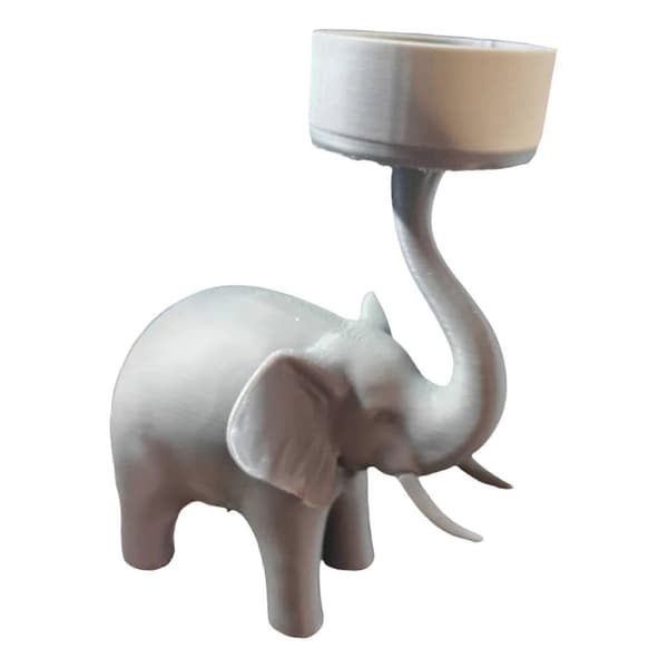 Elefant Lysestage Votiv Tealight Lysestage Stue Badeværelse Lysestage Dekoration Bordpynt Elefant Figur Ornament