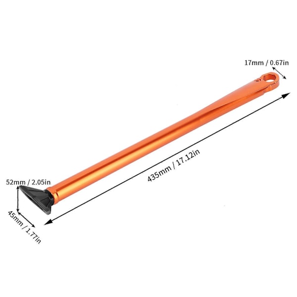CNC Aluminiumlegering Kickstand Sidostöd med Fjäder Tillbehör Passar Husaberg FE 501 FE 250 FE 390 (Orange Stång Svart Fot)