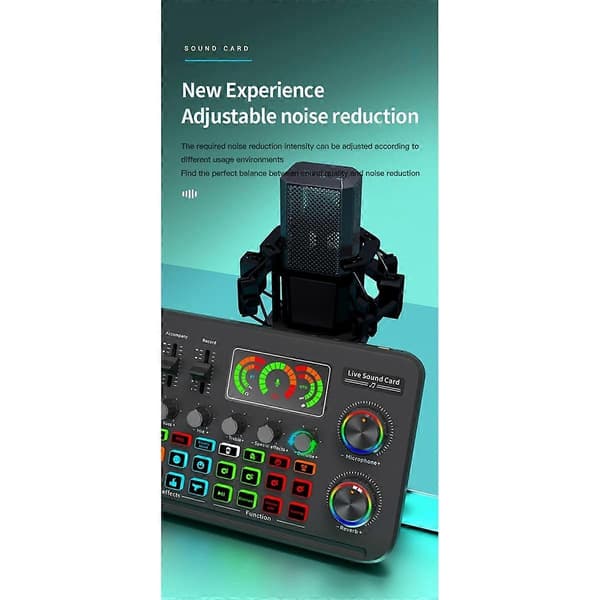 Eksternt Bluetooth Lydkort Live Lydkort Computer PC Lydkort Lydmixer Live Mixer Støjreduktion Mixere