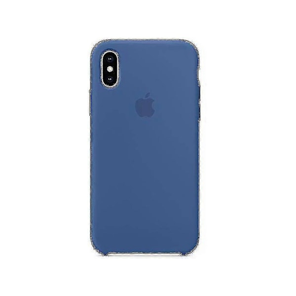 Smalt Silikon TPU-fodral för iPhone Xs Max Dark Blue