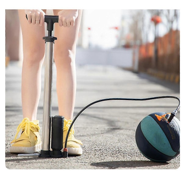 Cykepumpe Bærbar Inflator, Gulvstående Cykelpumpe, Multi-Purpose Letvægts Cykel