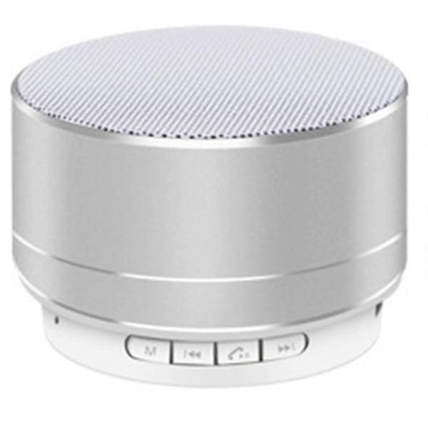A10 Mini Bluetooth Højttaler Bærbar Udendørs Cannon Subwoofer Lydboks Understøtter TF Kort Sølv