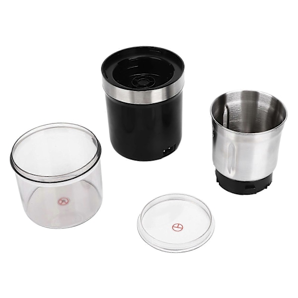 120g Kaffekvern Transparent Finmaling Elektrisk Kaffekvern 60Hz Rustfritt Stål Bønnekvern