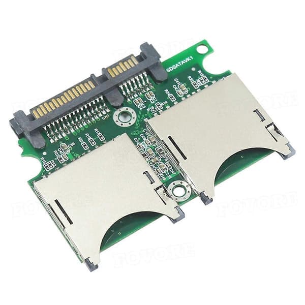 Dual SD til SATA Konverter Industriel-Grade SD til SATA Adapterkort 15PIN+7PIN SD til Seriel Adapterkort