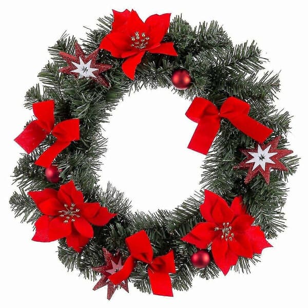 Adventtiseppele Punainen Vihreä Muovi 40 cm