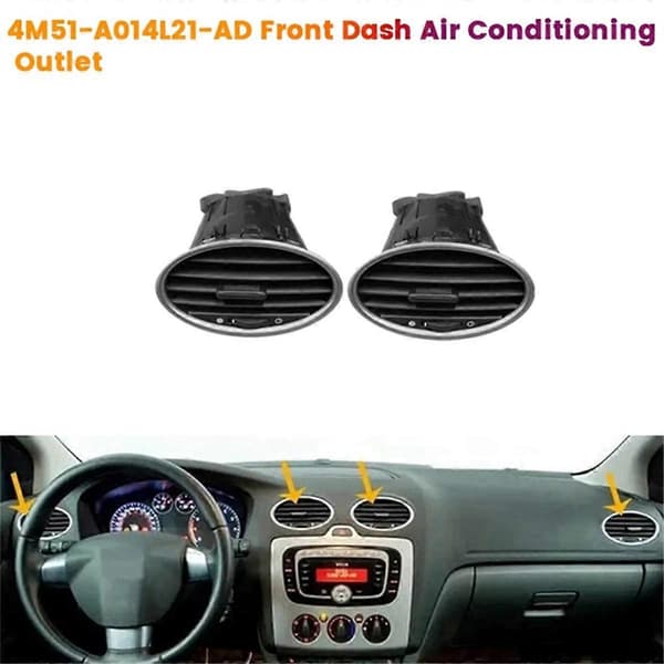 2 stk. 4M51-A014L21-AD Front Dash Center Luftkonditioneringsudtag til Focus MK2 2005-2013 AC Luftventil Gitter Assy