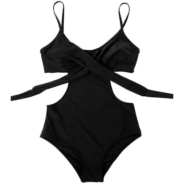One Piece Dam Monokini Baddräkt Tryckt Baddräkt Strandkläder style 2 L