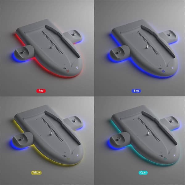 Opladningsdockingstation til Slim 2 Controller Opladningsdock Vertikalt Kølestativ Køleventilator til Slim