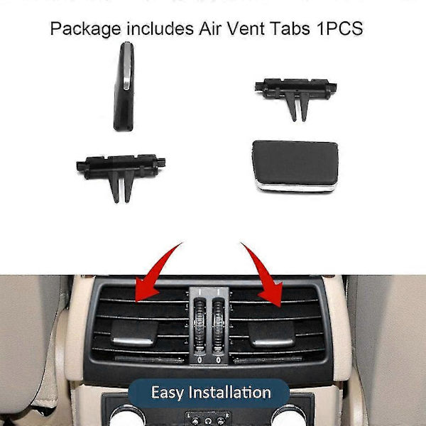 Til- X5/x6 Ventilationsudtag Klips, Bageste Række Gitter Klips Til- X5 E70 2006-2012, X6 E71 2008-2013