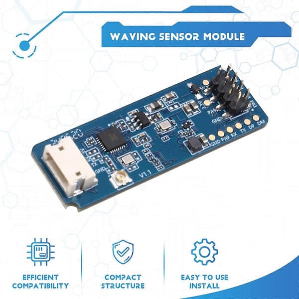 Ny 24G Gestusgenkendelse Millimeterbølge Radar LD2450A Human Proximity Sensing Switch Radarmodul