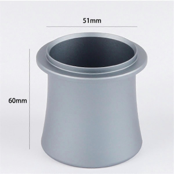 Italiensk Kaffemaskin Metall Förtjockad Pulverkopp Kvarn Kaffekopp Universal 51/53/54mm Tillbehör Svart