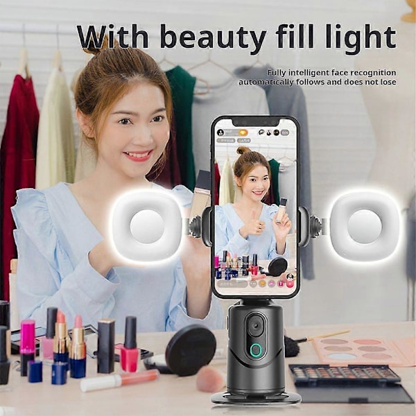 Selfie-keppi matkapuhelimelle reaaliaikaisella visuaalisella seurannalla, eleohjauksella, sisäänrakennetulla täyttövalolla, automaattisella seurannalla ja puhelintelineellä